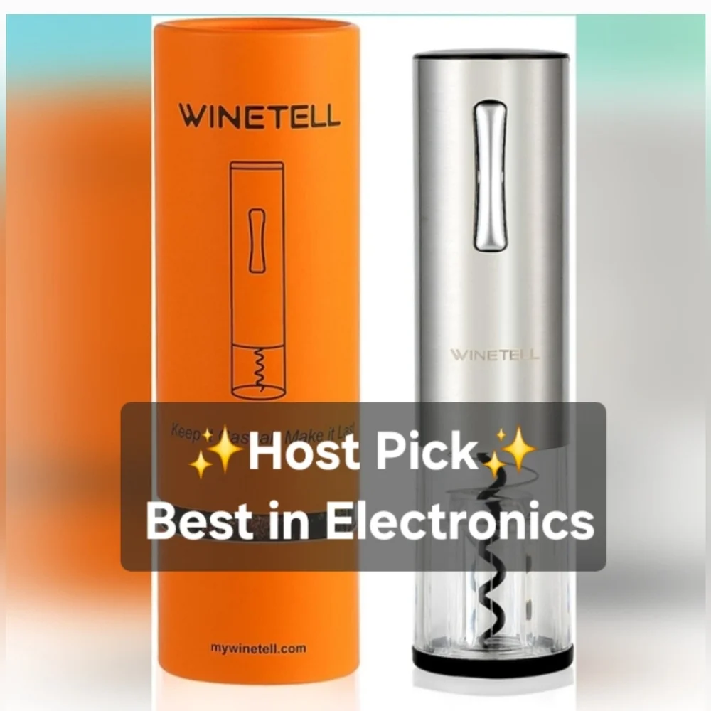 Winetell Rechargeable Electric Wine Opener‎ Silver